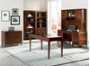 Picture of Veneer Office Desk Workstation with Bookcases and Lateral File