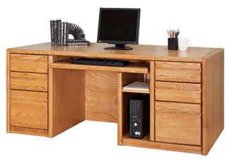 Picture of Contemporary 68" Double Pedestal Computer Office Desk Worstation