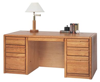 Picture of Contemporary 68" Double Pedestal Office Desk Workstation