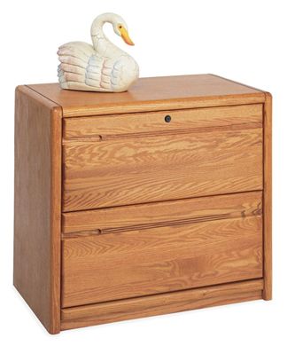 Picture of Contemporary Veneer 2 Drawer Lateral File Cabinet