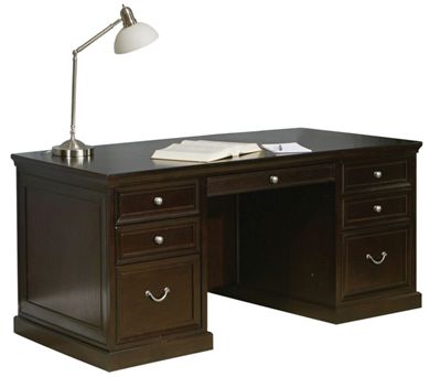 Picture of Traditional 68" Double Pedestal Office Desk Workstation