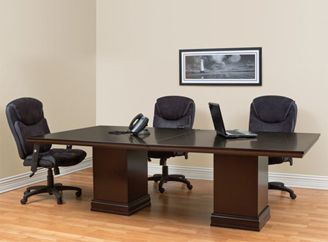Picture of Traditional 48" x 96" Expandable Rectangular Veneer Conference Table