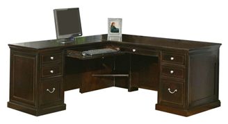 Picture of Traditional L Shape Office Desk Workstation, Left Hand