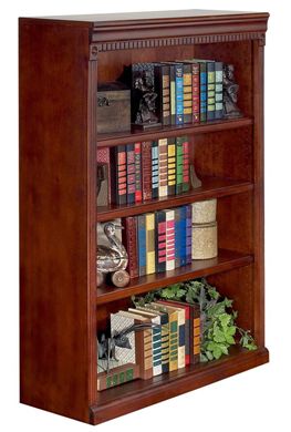 Picture of Transitional Veneer 48"W Four Shelf Open Bookcase