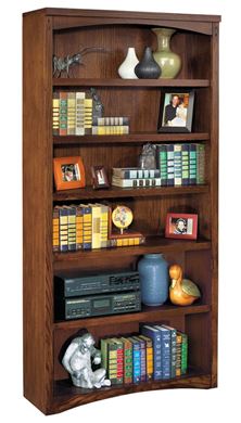 Picture of Transitional 72"H Six Shelf Open Bookcase