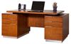Picture of Sleek Contemporary Veneer Double Pedestal Office Desk Workstation