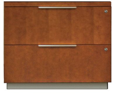 Picture of Sleek Contemporary Veneer 36"W - 2 Drawer Lateral File Cabinet