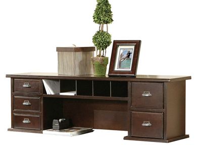 Picture of Modern Wood Desk Organizer Hutch