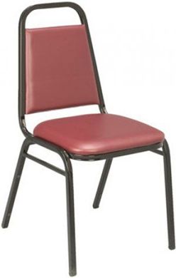 Picture of Banquet Padded Armless Stack IM Metal Chair
