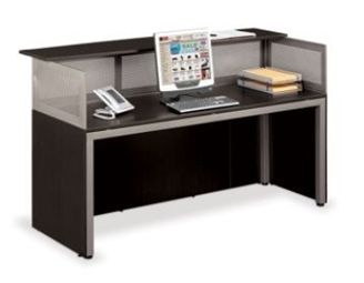Picture of Sleek Contemporary 72" Straight Reception Desk Workstation