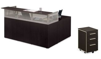 Picture of Sleek Contemporary 72" Reception Desk with Left Return