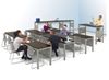 Picture of Training Room Suite, 3 Person Training Table with Instructor Table and Standing Height Tables