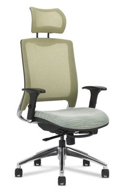 Picture of Slim Mesh High Back Office Task Swivel Chair with Headrest