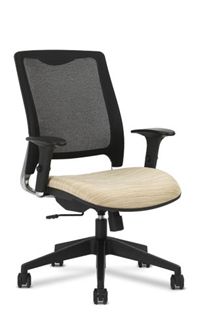 Picture of Air Mesh High Back Office Task Swivel Chair with Adjustable Arms