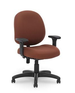 Picture of Contour Seat Office Task Swivel Arm Chair
