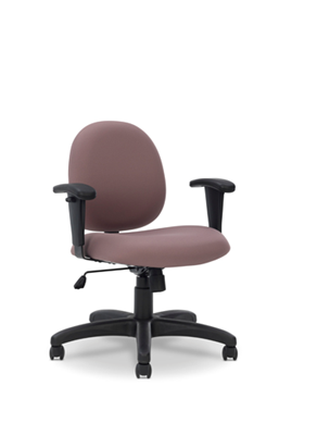 Picture of Comfortable Low Back Office Task Swivel Chair with Adjustable Arms