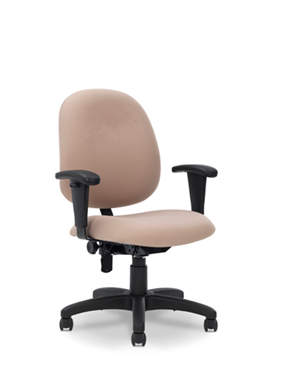 Picture of Comfortable Mid Back Office Task Swivel Chair with Adjustable Arms