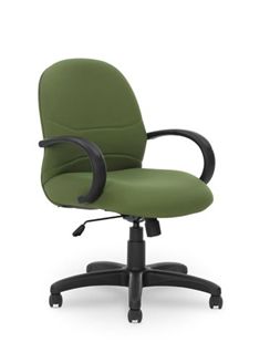 Picture of Conference Mid Back Padded Office Swivel Chair with Loop Arms