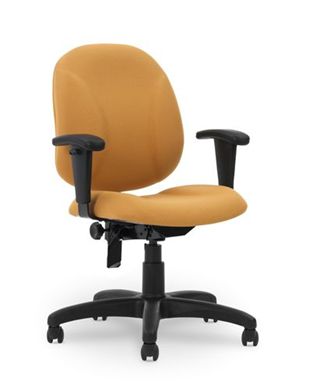 Picture of Ergonomic Mid Back Office Task Chair with Adjustable Arms