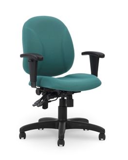 Picture of Ergonomic Mid Back Multi Function Office Task Armless Chair