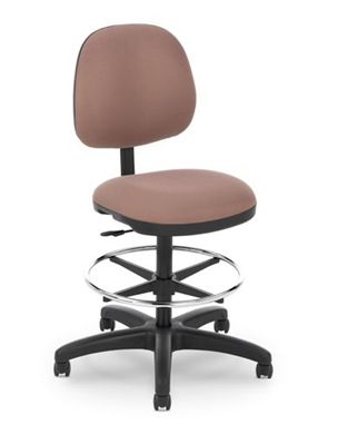 Picture of Petite Mid Back Armless Footring Drafting Stool Chair