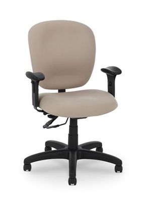Picture of Mid Back Office Task Swivel Chair with Adjustable Arms