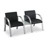 Picture of Contemporary Heavy Duty Lounge 2 Person Chair with Connecting Table