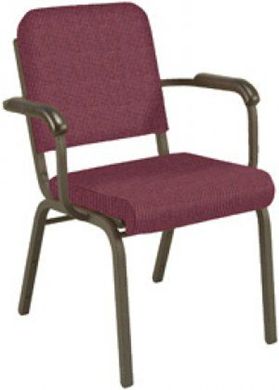 Picture of Metal Frame Stack Chair with 2” Upholstered Seat and Arms