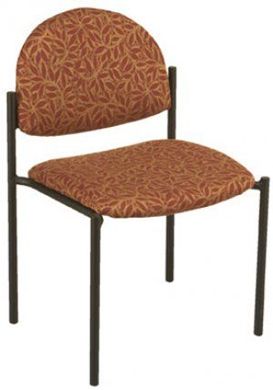Picture of Metal Frame Armless Stack Chair with 1-1/2” Contoured Seating