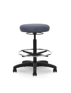 Picture of Industrial Backless Swivel Stool with Footring 