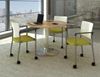 Picture of  Metal Frame  Stack Chair with 1-1/2” Contoured Seating And 2" Dual Wheel Hooded Casters