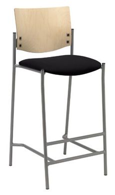 Picture of Metal Frame Armless Stack Café Barsool Chair