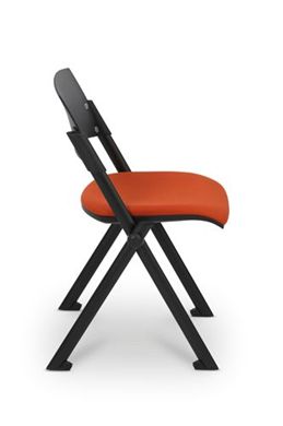 Picture of Compact Stack Armless Chair with Padded Seat and Back