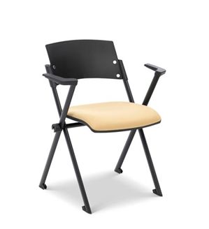 Picture of Compact Stack Arm Chair with Padded Seat