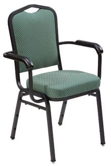 Picture of Banquet Café  Stack And Arm Chair with 3"  Upholstered Seat