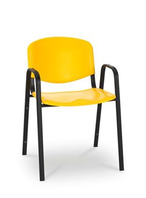 Picture of Poly Stack Heavy Duty Arm Steel Chair