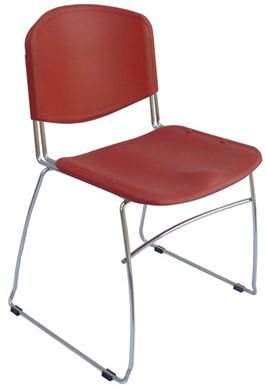 Picture of Set of 4 Sled Base Poly Stack Armless Chair