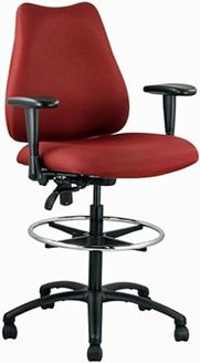 Picture of Multi Function 350 LBS Footring Drafting Arm Stool Chair