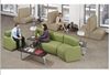 Picture of Modular Tandem Reception Lounge Tall Loveseat Booth Bench, Set of 4