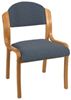 Picture of  Wood Armless Stack Chair with 2" Padded Roll Front Seat