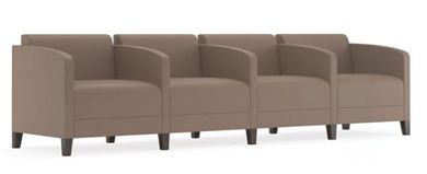Picture of Contemporary Reception Lounge Modular 4 Chair Tandem Seating