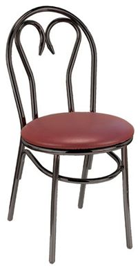 Picture of Heavy Duty Café Metal Frame Armless Padded Chair