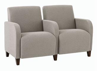 Picture of Heavy Duty Reception Lounge 2 Chair Tandem Seating with Arms