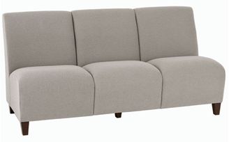 Picture of Heavy Duty Reception Lounge 3 Seat Armless Modular Sofa