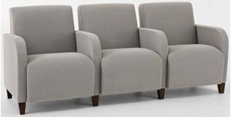 Picture of Heavy Duty Reception Lounge 3 Chair Tandem Modular Seating