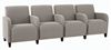 Picture of Heavy Duty Reception Lounge 4 Chair Tandem Modular Seating