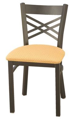 Picture of Banquet Padded Armless Stack IM Metal Chair