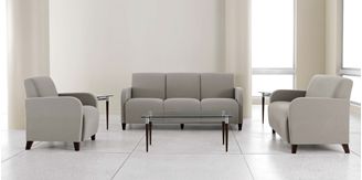 Picture of Heavy Duty Reception Lounge Loveseat, Guest Chair and 3 Seat Modular Sofa