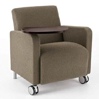 Picture of Reception Lounge Heavy Duty Mobile Bariatric Tablet Arm Club Chair, 500 LBS.