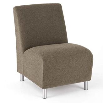 Picture of Reception Lounge Heavy Duty Modular Armless Club Chair, 400 LBS.